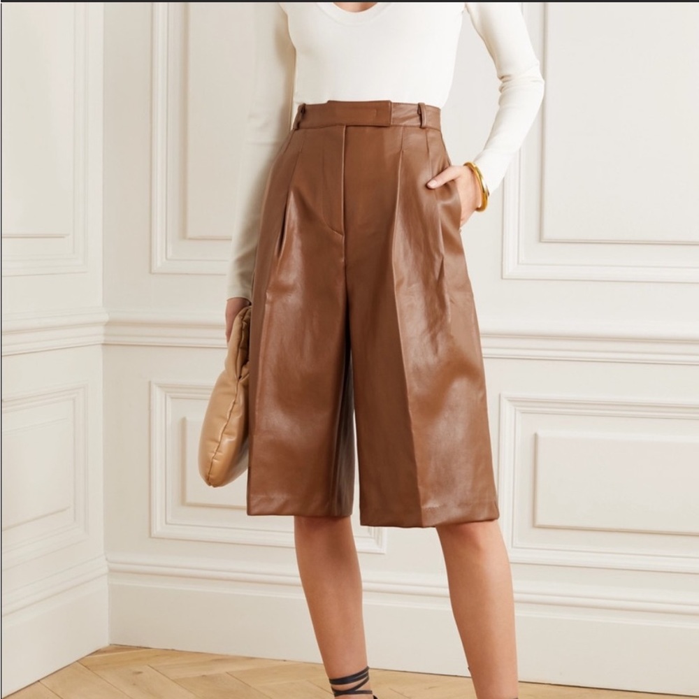 The Frankie Shop leather shorts
